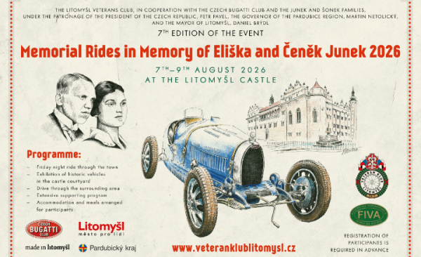 Remembrance ride on Elisabeth and Vincent Junek 7. - 9. August 2026